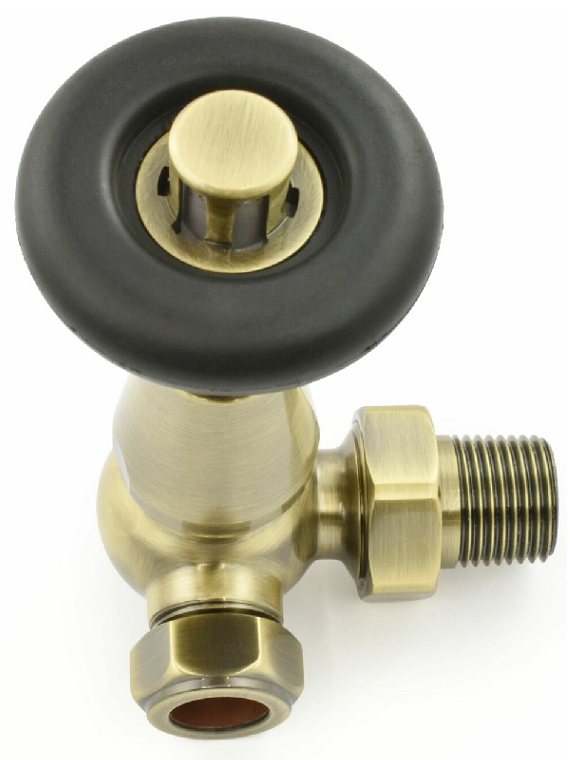 Lambeth Corner TRV Set - Unlacquered Brass